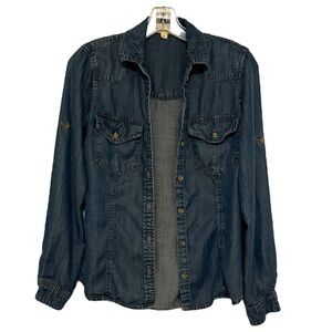 Cloth & Stone Denim Blouse Size XS